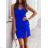 Šaty mini letní na ramínka dámské (S/M ONE SIZE) ITALSKÁ MÓDA IMD22376