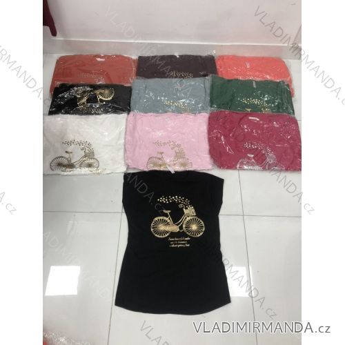 Tričko krátky rukáv dámske (M-XL) TURECKÁ MÓDA HKW22GY712