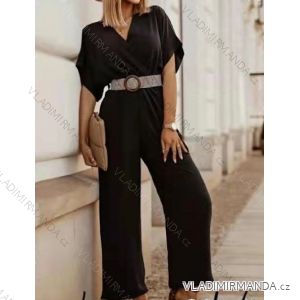 Women's Long Summer Short Sleeve Overall (S / M / L ONE SIZE) ITALIAN FASHION IMWY22039
