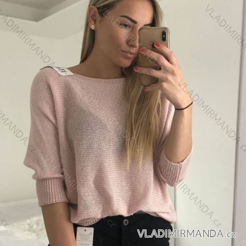 Women's Oversized Long Zippered Extended Hoodie Long Sleeve (M / L ONE SIZE) ITALIAN FASHION IM4213303