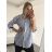 Women's elegant long sleeve long shirt (S / M ONE SIZE) ITALIAN FASHION IMWA21022