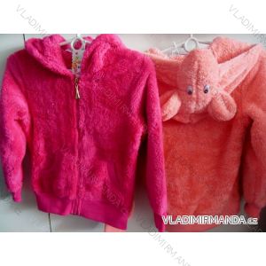 Sweatshirt warm fur girl (134-164) GLASS BEAR C-8936
