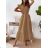 Women's Long Sleeveless Summer Dress (S / M / L ONE SIZE) ITALIAN FASHION IMD22390