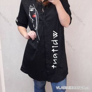 Shirt Dress 3/4 Sleeve Ladies (UNI XS-M) ITALIAN FASHION IM120068