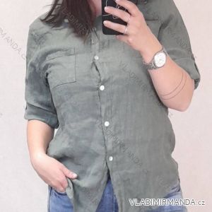 Tunic shirt shirts long sleeve with ladies (uni sl) ITALIAN Fashion IM718028