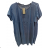 Denim short summer dress straps women (uni s / l) ITALIAN FASHION IM720103 dark blue XL-2XL