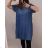 Denim short summer dress straps women (uni s / l) ITALIAN FASHION IM720103 dark blue XL-2XL