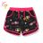 Kraťas shorts with sequins baby teen girl (98-128) KUGO K627