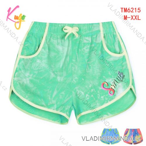 Kraťas shorts with sequins baby teen girl (98-128) KUGO K627