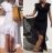Women's Viscose Lace Dress (S / M / L ONE SIZE) ITALIAN FASHION IMWB221542