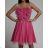 Women's Long Flared Dress Carmen Shoulders (S / M ONE SIZE) ITALIAN FASHION IMWA221622