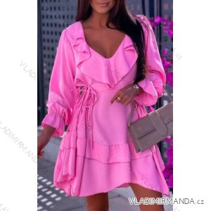Women's Long Flared Dress Carmen Shoulders (S / M ONE SIZE) ITALIAN FASHION IMWA221622