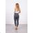 Graphite striped leggings
