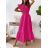 Summer short sleeve summer dress (S / M ONE SIZE) ITALIAN FASHION IMWY21019