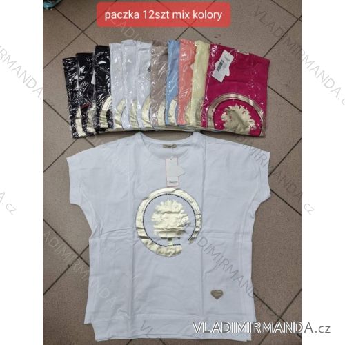 Women's short sleeve t-shirt (S-XL) TURKISH FASHION TMWG22G5325