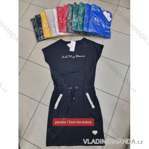 Šaty sportovní letní krátký rukáv dámské (S-XL) TURECKÁ MÓDA TMWG22G55667