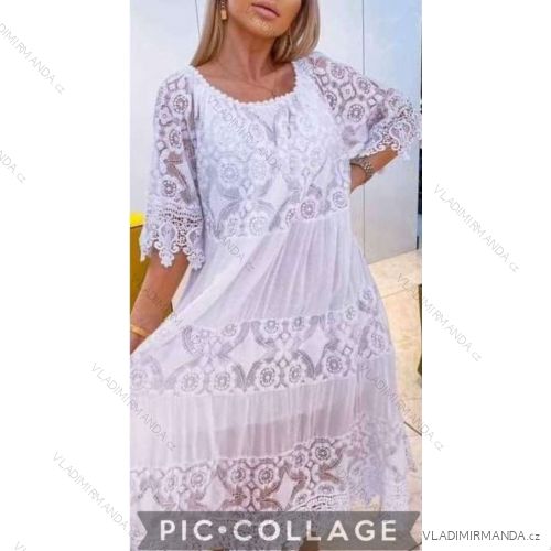 Dress with 3/4-sleeve ladies pocket (uni sl) ITALIAN Fashion IM3181746
