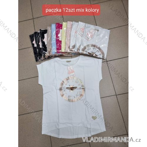 Tričko krátký rukáv dámské (S-XL) TURECKÁ MÓDA TMWG22G5325