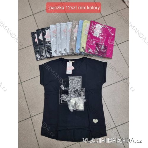 Tričko krátký rukáv dámské (S-XL) TURECKÁ MÓDA TMWG22G5325