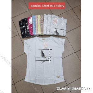 Tričko krátký rukáv dámské (S-XL) TURECKÁ MÓDA TMWG22G5325