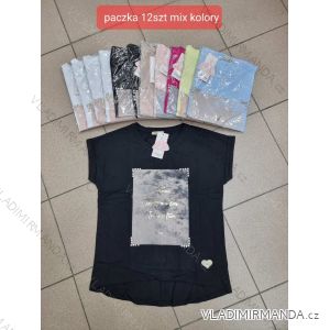 Tričko krátký rukáv dámské (S-XL) TURECKÁ MÓDA TMWG22G5325