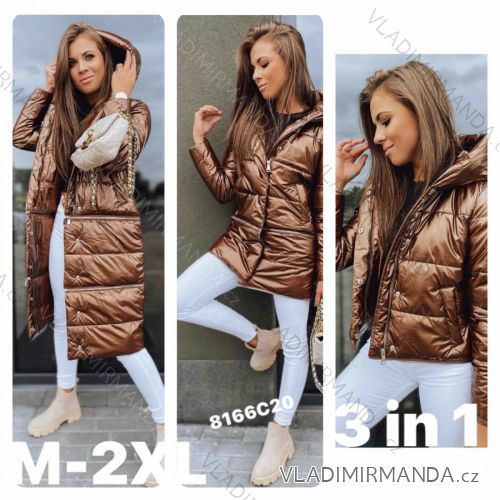Bunda/Kabát zimní dámský (M-3XL) POLSKÁ MÓDA HKW218166C20 black XL