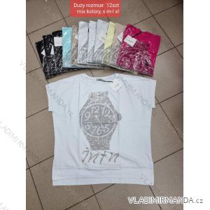 Tričko krátký rukáv dámské (S-XL) TURECKÁ MÓDA TMWG22G5325