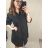 dress shirt extended 3/4 short sleeve women's stripe (uni S / M / L) ITALIAN FASHION IMD20179