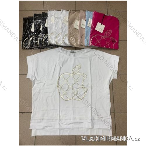 Tričko krátký rukáv dámské (S/M ONE SIZE) TURECKÁ MÓDA TMWG22G5547