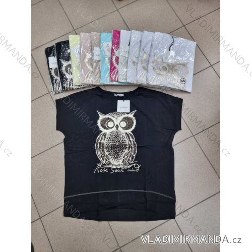 Tričko krátký rukáv dámské (S/M ONE SIZE) TURECKÁ MÓDA TMWG22G5547