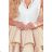 368-2 ZLATA two-color dress with lace neckline and foam - beige