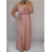 Elegant formal dress with straps for women (S / M ONE SIZE) ITALIAN FASHION IM321576 M / L red