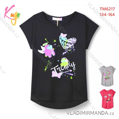 Girls' Short Sleeve T-Shirt (134-164) KUGO FC-6787