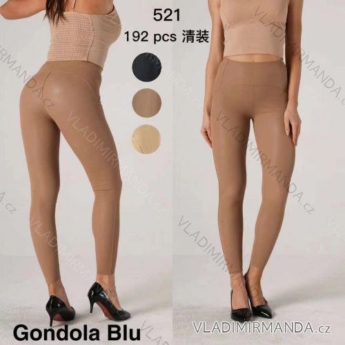 Legíny koženkové dlouhé dámské (S-XL) ITALSKÁ MÓDA IMM213070