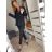 Set of long sweatpants and long sleeve sweatshirt for women (UNI S / L) TURKISH FASHION IMK20148 black M / L