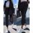 Set of long sweatpants and long sleeve sweatshirt for women (UNI S / L) TURKISH FASHION IMK20148 black M / L
