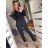 Set of long sweatpants and long sleeve sweatshirt for women (UNI S / L) TURKISH FASHION IMK20148 black M / L