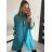 Jacket thin canvas long sleeve ladies with hood and zipper (oversize) ITALIAN MODA IM419698