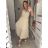 Sleeveless summer dress for women (uni sm) ITALIAN FASHION IMD20550 S/M béžová