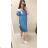 Denim short summer dress straps women (uni s / l) ITALIAN FASHION IM720103