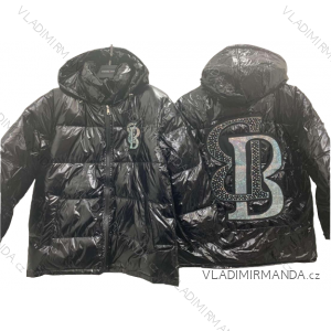 Jacket winter jacket with hood and fur women oversized (46-54) POLISH FASHION BLI19YP-18057-12