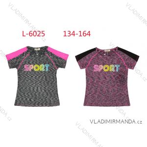T-shirt functional sports short sleeve puppy girls (134-164) SEZON SEZ22L6025