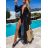 Summer dress with bare shoulders short sleeve lace women (uni m / l) ITALIAN MODE IMD20304