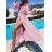 Summer dress with bare shoulders short sleeve lace women (uni m / l) ITALIAN MODE IMD20304