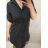 Shirt 3/4 sleeve ladies strip (4XL/5XL ONE SIZE) ITALSKÁ MÓDA IM422026
