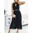 Women's Midi Chiffon Sleeveless Dress (S / M / L ONE SIZE) ITALIAN FASHION IMWY22062