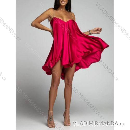 Satin mini strapless dress for women (S / M ONE SIZE) ITALIAN FASHION IMWE222040