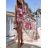 Women's long chiffon summer dress on straps (S / M ONE SIZE) ITALIAN FASHION IMWG221628