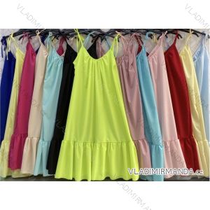 Women's cotton dresses on straps women (S / M ONE SIZE) ITALIAN FASHION IMWG222061