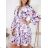 Women's Chiffon Elegant Long Sleeve Dress (S / M ONE SIZE) ITALIAN FASHION IMWG222081